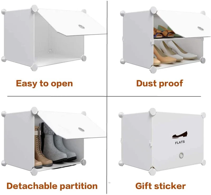 Organisateur de chaussures portable extensible pour talons, bottes, pantoufles - 3 tailles disponibles