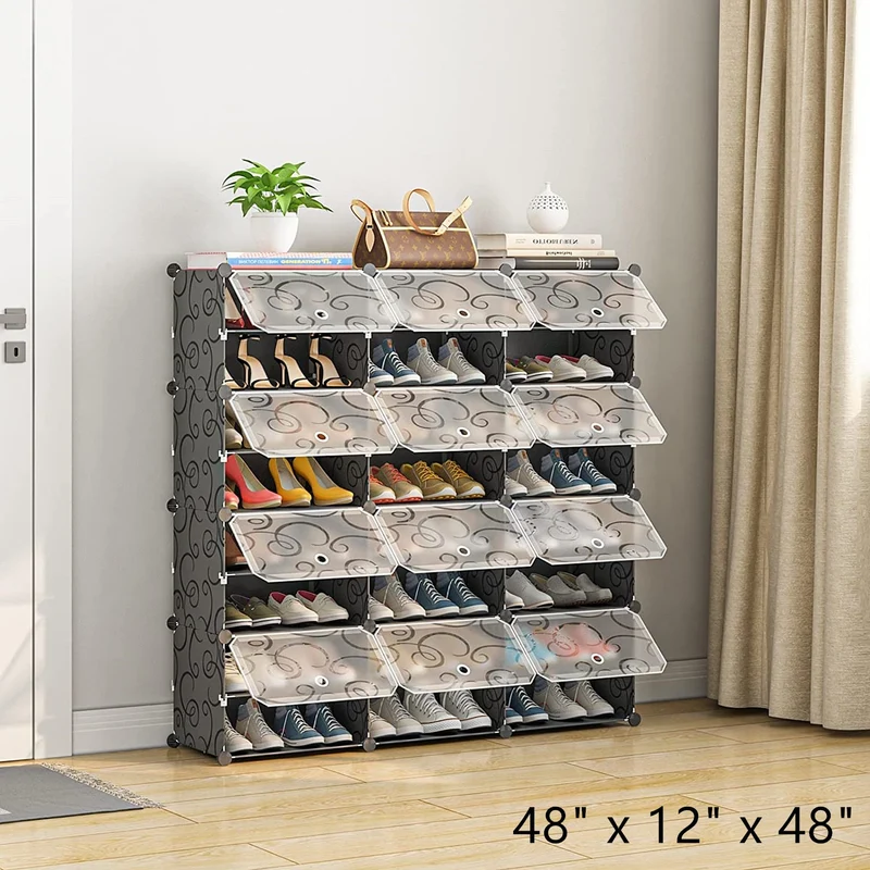 Organisateur de chaussures portable extensible pour talons, bottes, pantoufles - 3 tailles disponibles