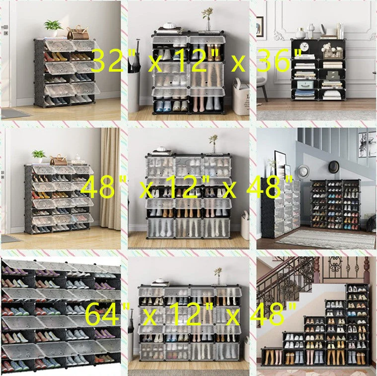 Organisateur de chaussures portable extensible pour talons, bottes, pantoufles - 3 tailles disponibles