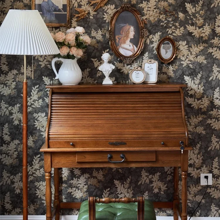 Bureau de vanité secrétaire à plateau roulant