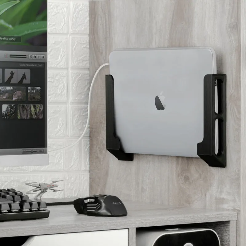 Support mural pour ordinateur portable avec adhésif et vis, 1.2" / 31 mm, pour Macbooks, Surface, claviers, commutateurs, tablettes et plus