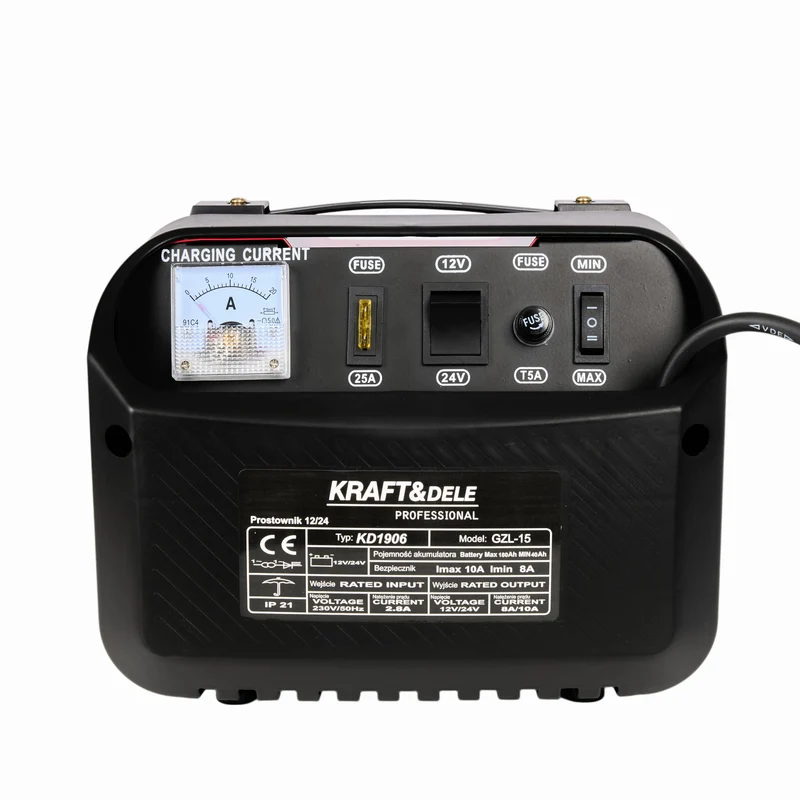Chargeur batterie de voiture 12/24V 15A 150Ah