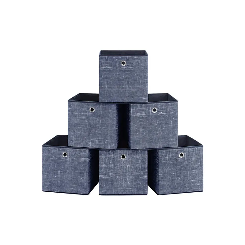 Boîte de rangement en tissu non-tissé pliable