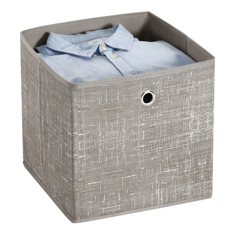 Boîte de rangement en tissu non-tissé pliable