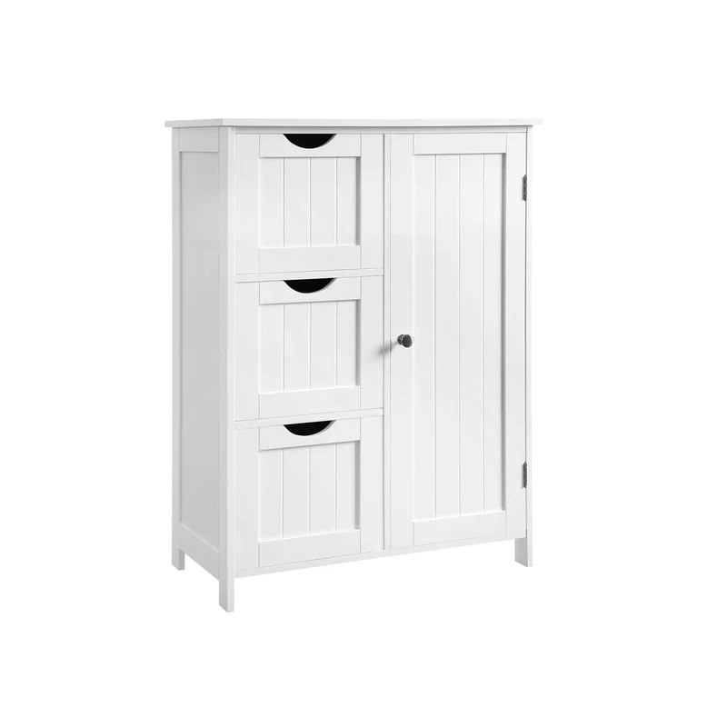 Meuble avec 3 tiroirs blanc