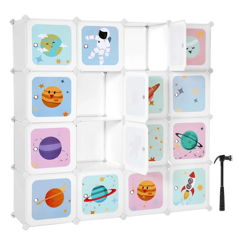 Meuble 16 cubes enfant