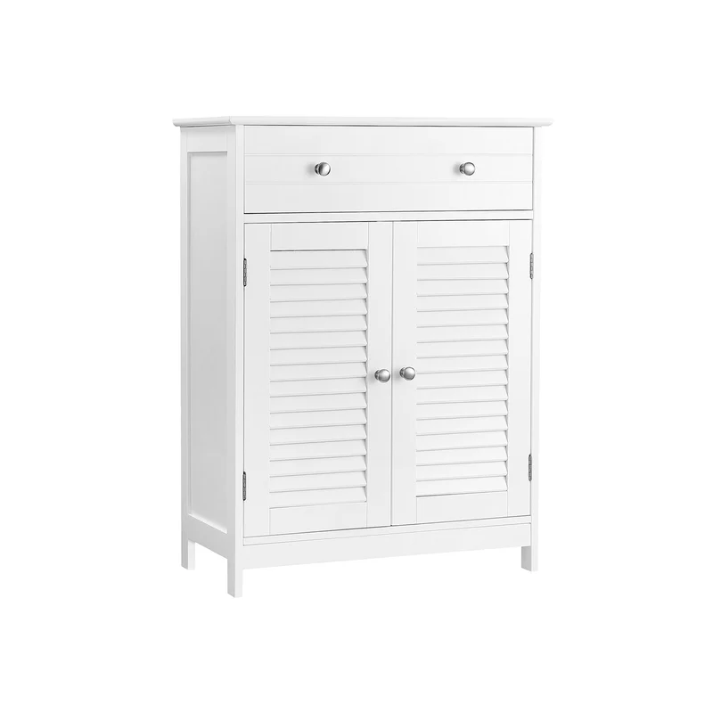 Meuble de rangement blanc mat