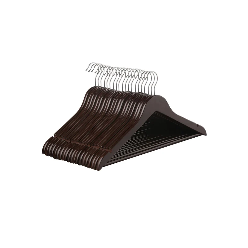 20 Cintres érable marron