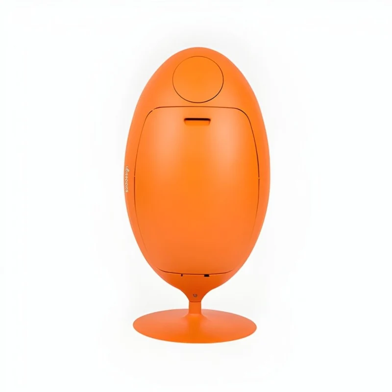 Ovetto Galà Arancione Opaco - Pattumiera di design per la raccolta differenziata