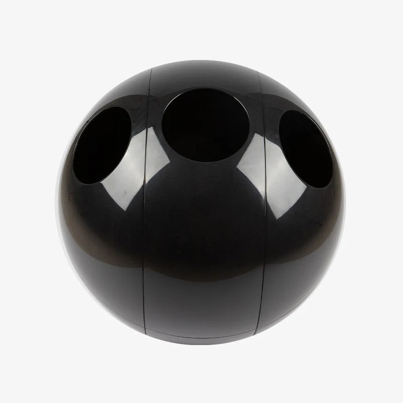 Sfera ABS Nero Natural - Pattumiera di design per la raccolta differenziata