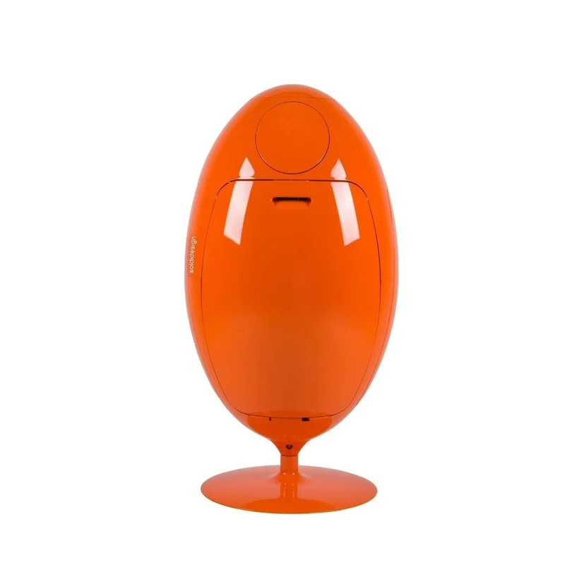Ovetto Galà Arancio Lucido - Pattumiera di design per la raccolta differenziata