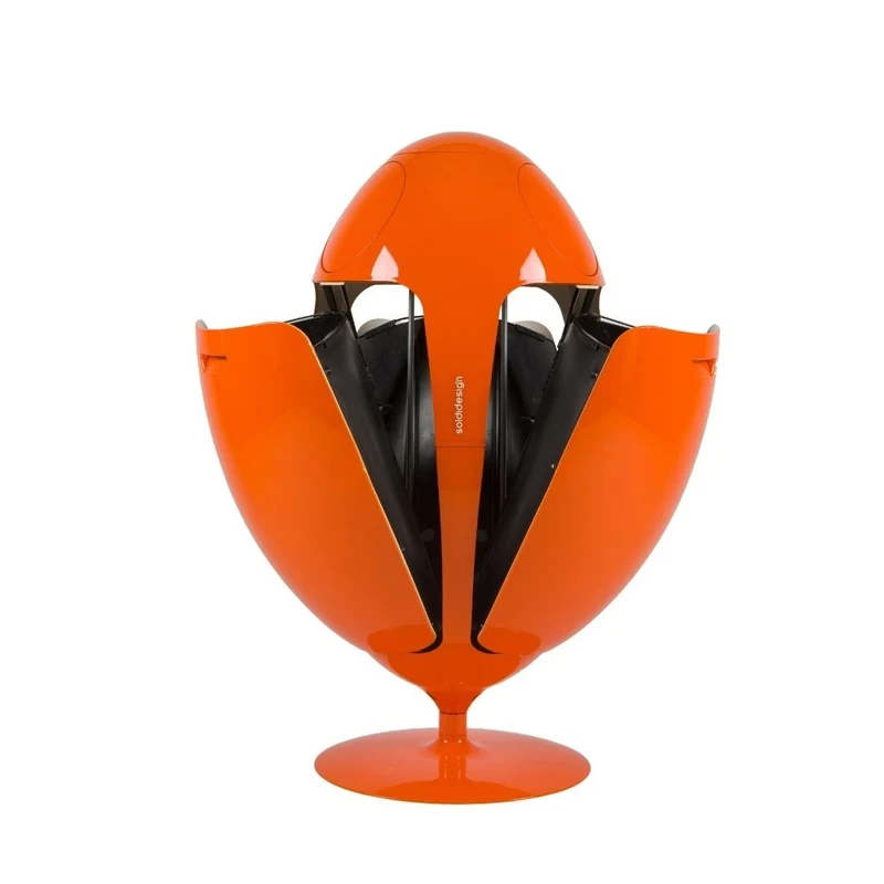 Ovetto Galà Arancio Lucido - Pattumiera di design per la raccolta differenziata