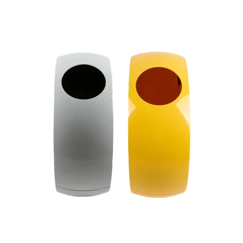 Set Buc Bianco/Giallo - Cesto portabiancheria di design