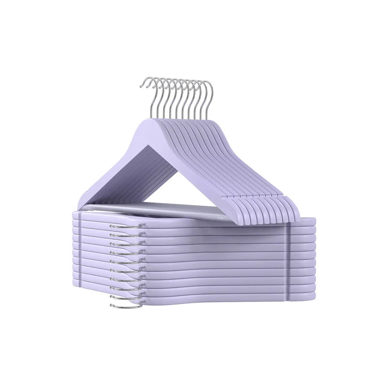 Cintres bois antidérapant crochet pivotant
