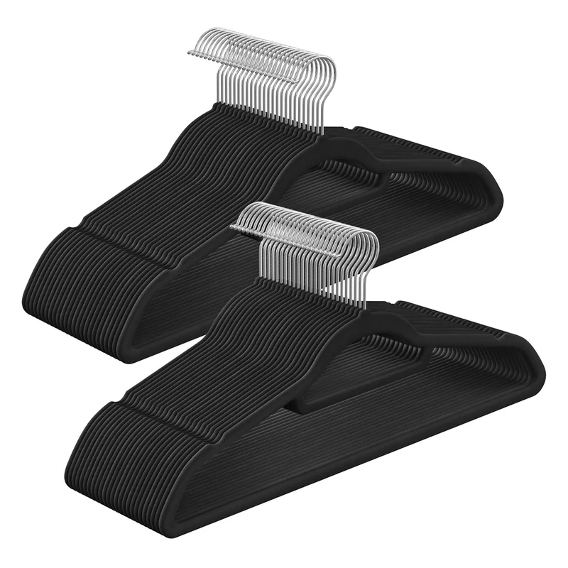 50 Cintres en velours pivotant antiglisse