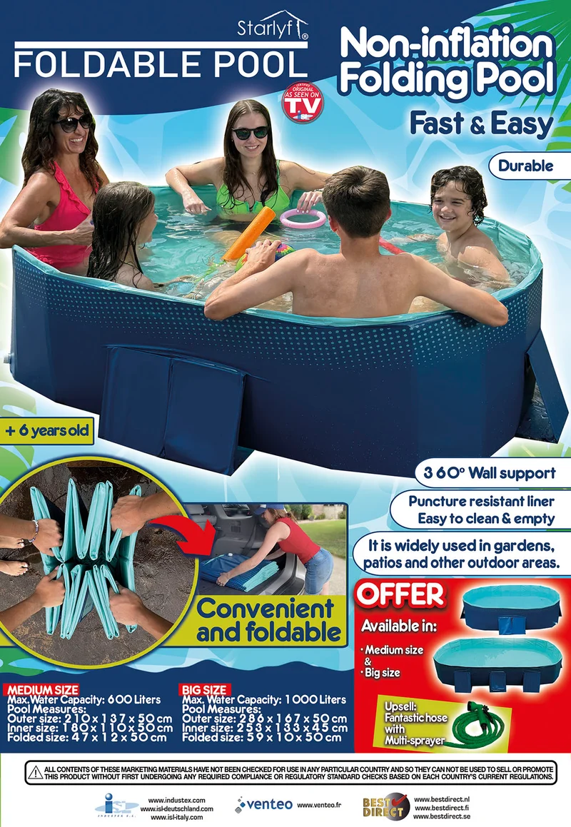 Piscine pliante taille M