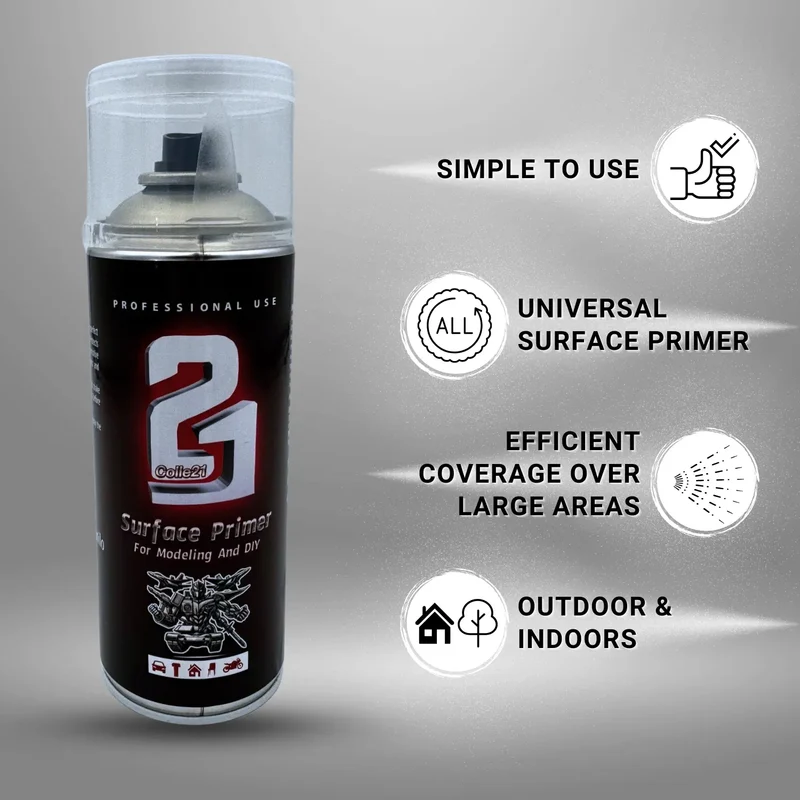 PRIMER SPRAY TRANSPARENT MAT Colle21- Produit pour bricolage & modélisme, pour des finitions parfaites ! ✨🔧