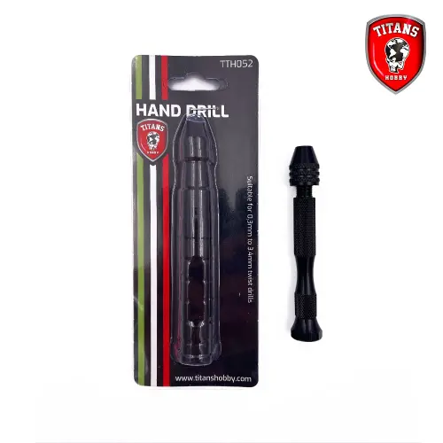 Mini-perceuse de précision avec poignée antidérapante Titans Hobby TTH052 ; Mini perceuse pour forets de 0,3 à 3,4 mm - perceuse pour modélisme, perceuse pour bricolage.