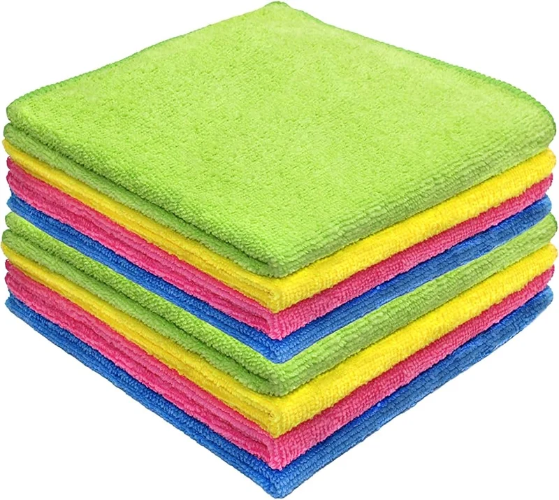 LOT DE 8 SERVIETTES MICROFIBRES