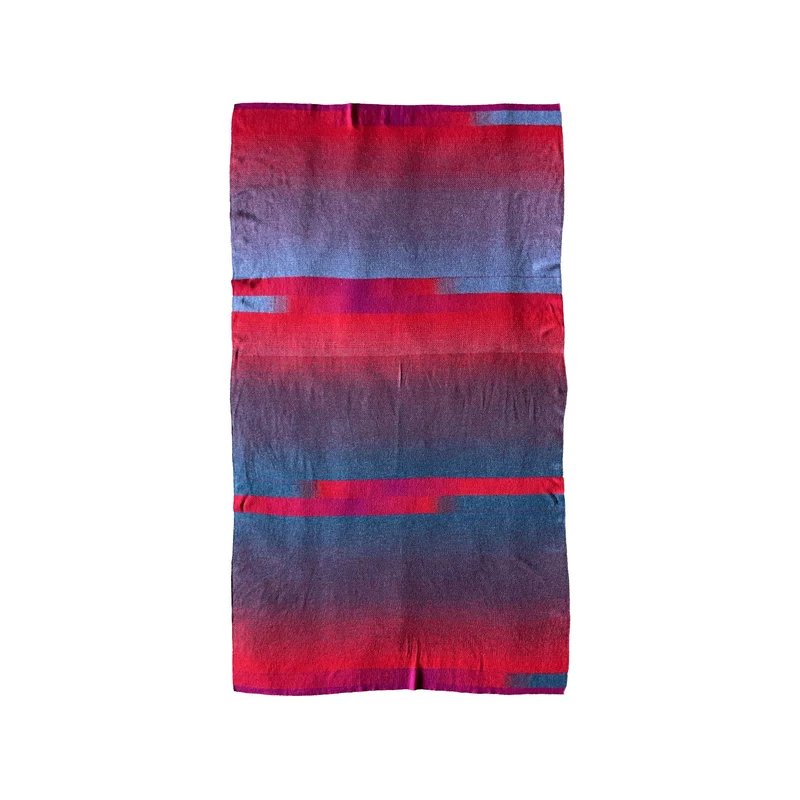 Wool Throw Blanket MADORI AKA by Stormo Studio for Lanificio Leo
