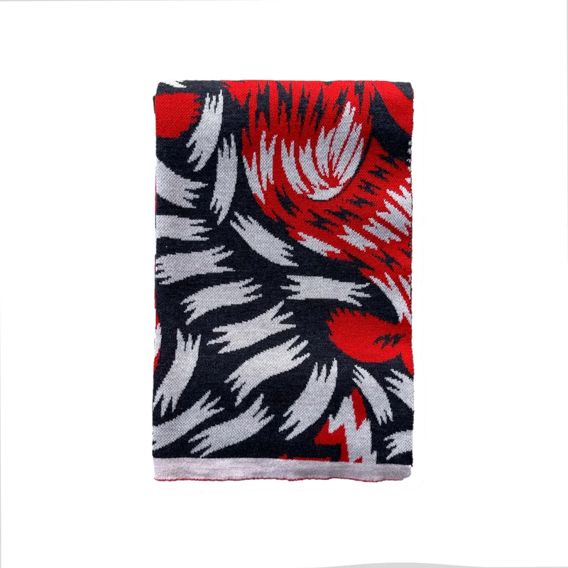 Wool Throw Blanket ZING by Hanna Werning for Lanificio Leo