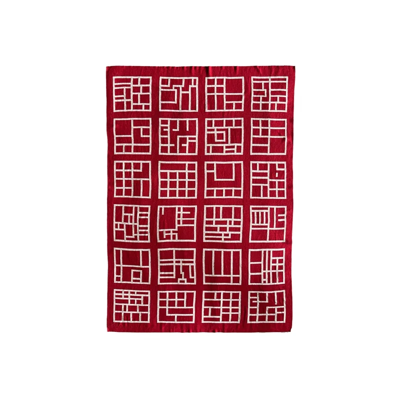 Wool Throw Blanket INSULA by Valentina Mancini & Pasquale Iaconantonio for Lanificio Leo
