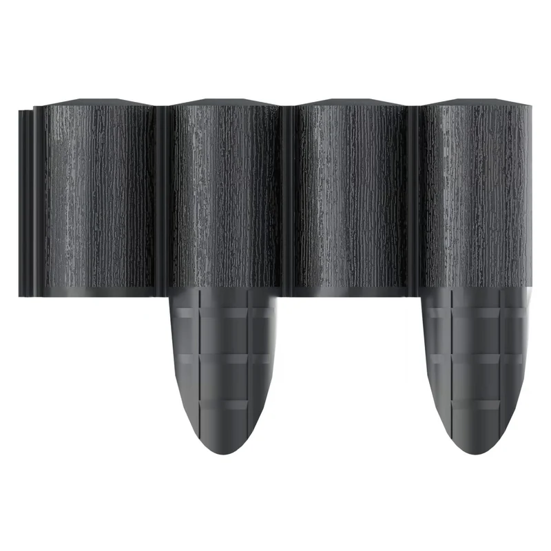 Cellfast Garden Fence, wood-grain texture, frost-resistant, 7.2 m long, anthracite color, 34-032