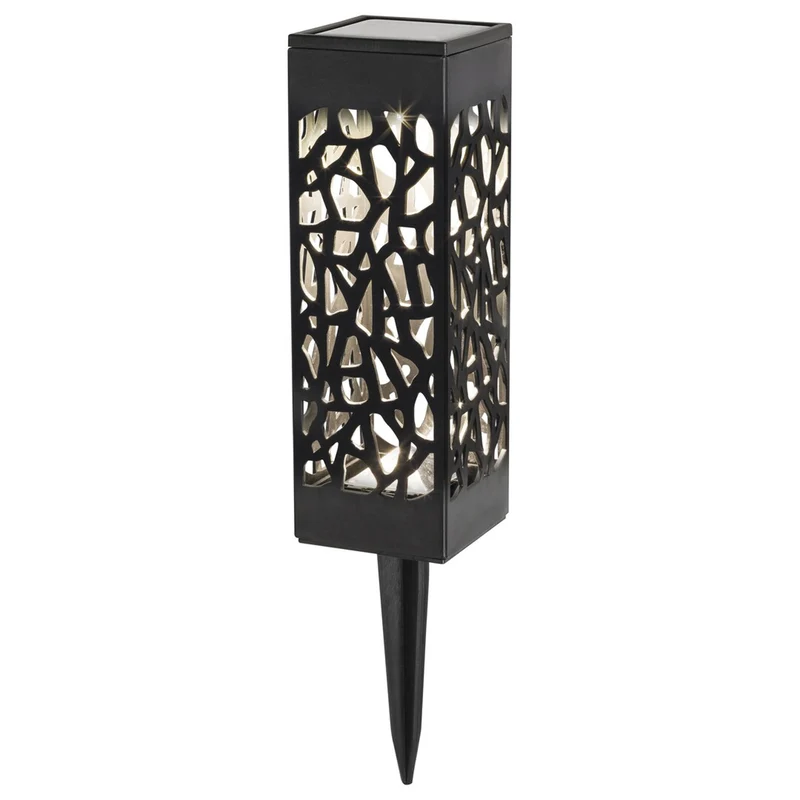 Mora Solar Lamp, 2 lm, IP23 rating, black, 0.16 W LED, 8949