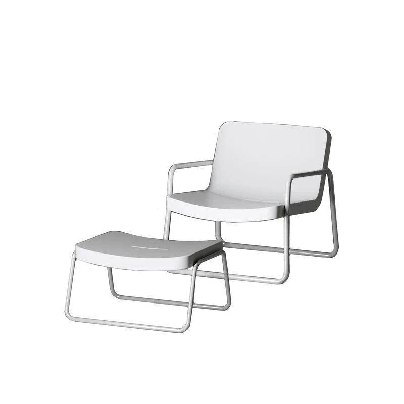 Outdoor Footstool TIME OUT by Rodolfo Dordoni for Serralunga