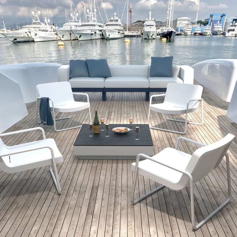 Outdoor Footstool TIME OUT by Rodolfo Dordoni for Serralunga