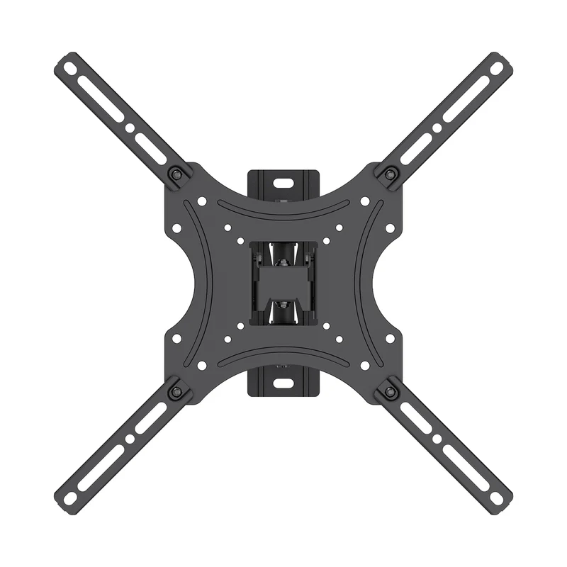 Maclean TV Mount / Bracket, max VESA 400x400, 32-55", up to 25 kg, black, tilt adjustment 0°–-15° and swivel adjustment +90°–-90°, MC-190