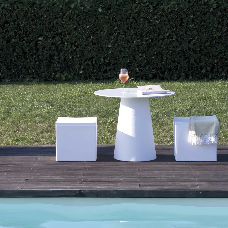 Outdoor Pouf LOUNGE CUBE by Serralunga