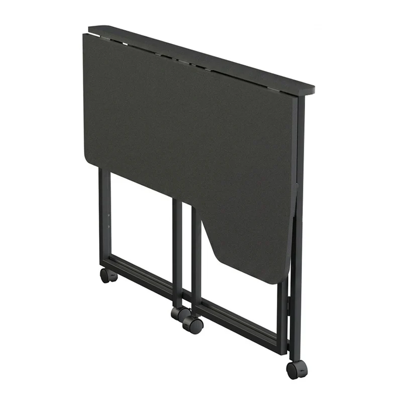Maclean Folding Desk, Black, Mobile, 100x65 cm, max. 50 kg, Corner, L-Shaped, MC-1250 L/B