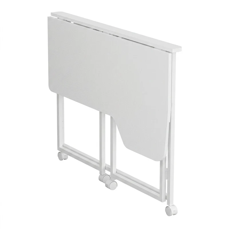 Maclean Folding Desk, White, Mobile, 100x65 cm, max. 50 kg, Corner, L-Shaped, MC-1250 L/W