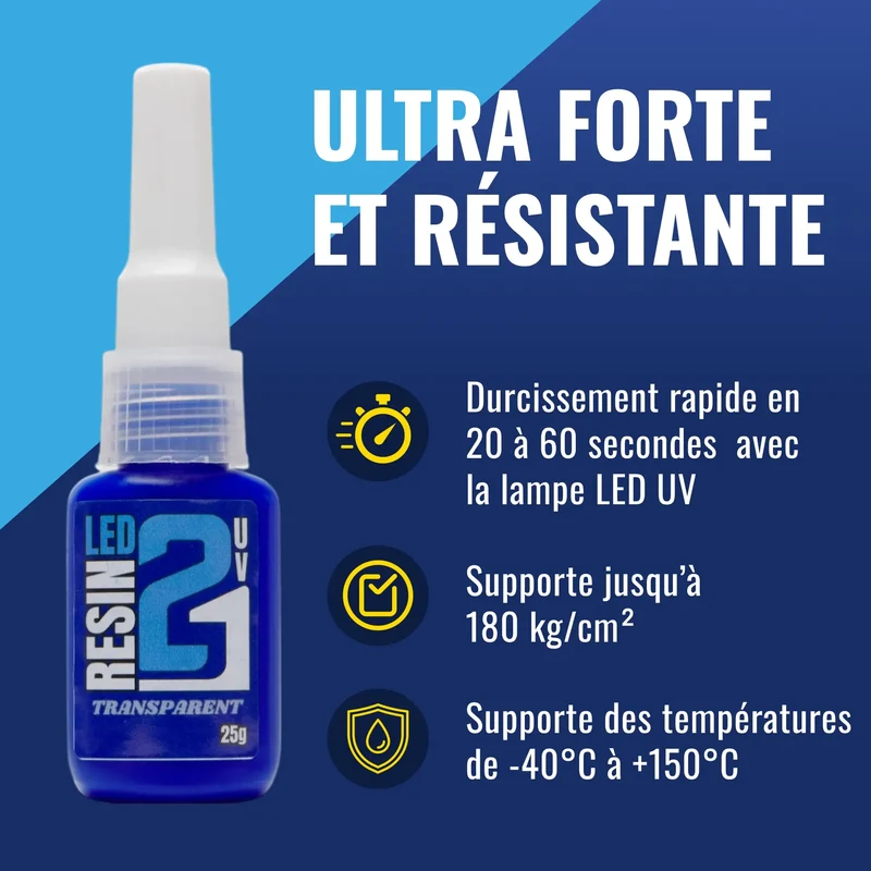 🧪 Kit TRIS Résine UV LED (Lot de 3) Colle21 + Lampe – 3 Résines: Blanche, Transparente, Noire, 3 Résine Époxy Haute Précision pour Modélisme, Bricolage et Créations DIY ✨🔆