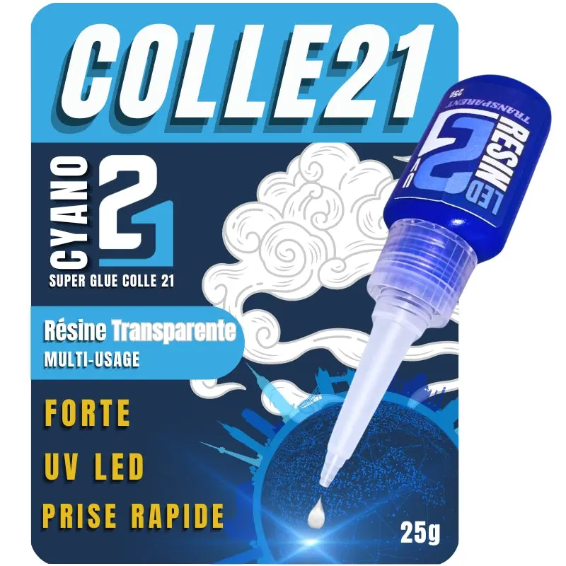 🧪 Résine Transparente LED UV Colle21 – Résine Époxy Haute Précision pour Modélisme, Bricolage et Créations DIY