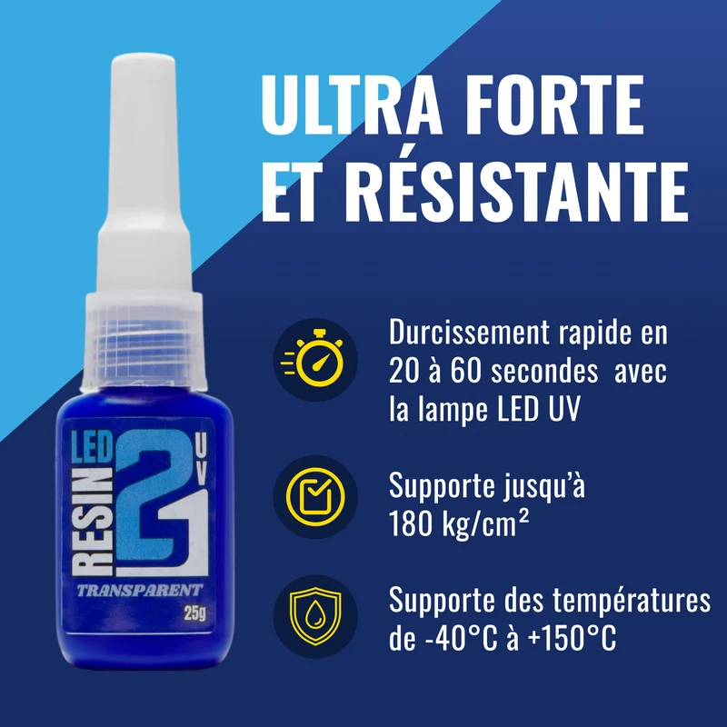 🧪 Résine Transparente LED UV Colle21 – Résine Époxy Haute Précision pour Modélisme, Bricolage et Créations DIY