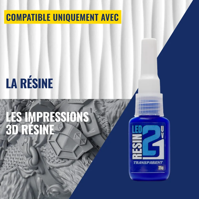 🧪 Résine Transparente LED UV Colle21 – Résine Époxy Haute Précision pour Modélisme, Bricolage et Créations DIY