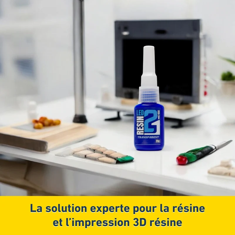🧪 Résine Transparente LED UV Colle21 – Résine Époxy Haute Précision pour Modélisme, Bricolage et Créations DIY