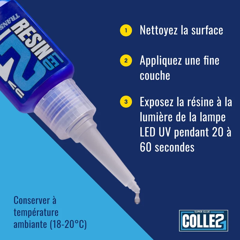 🧪 Résine Transparente LED UV Colle21 – Résine Époxy Haute Précision pour Modélisme, Bricolage et Créations DIY