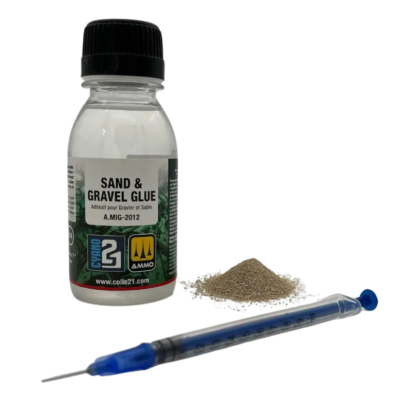 🌟 Display Pierre Décorative + Colle Sand & Gravel by Colle21/AmmoMig : Accessoire décoratif en pierre pour le modélisme, les dioramas et le bricolage artistique !"✨🔆