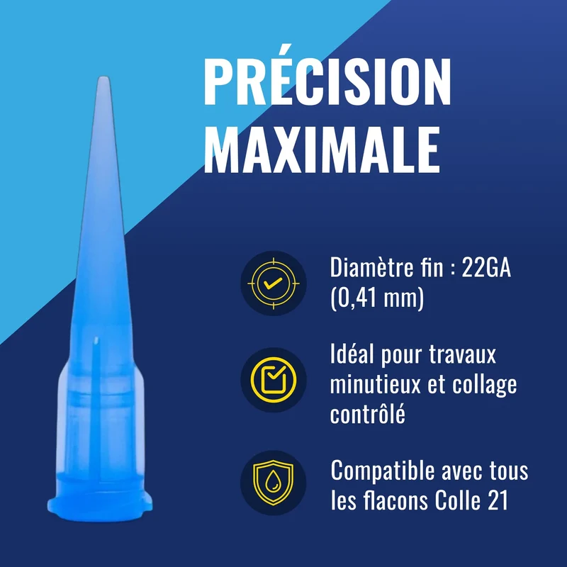 ✨ 50 Canules de Précision en Polyéthylène 22GA By Super Glue Colle21 – Canules professionnelle de précision pour le Bricolage & Modélisme ! ✨🔆