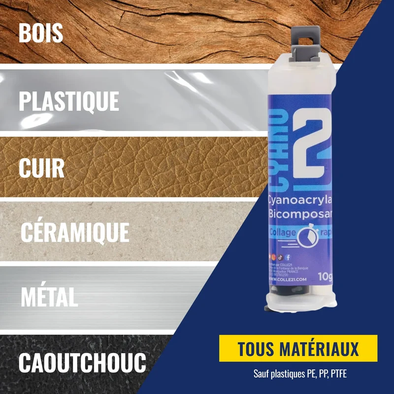 🧪 Super Glue Colle 21 CYANO BI-COMPOSANT Seringue Adhésif professionnelle de précision Idéale pour le modélisme, le bricolage créatif et les réparations techniques exigeantes. 🛠️