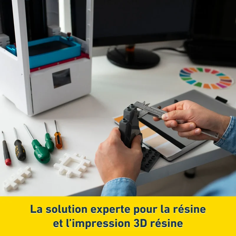 Colle Résine Noire LED UV Colle21 + Lampe LED – Résine Époxy Haute Précision pour Modélisme, Bricolage et Créations DIY ✨🔆