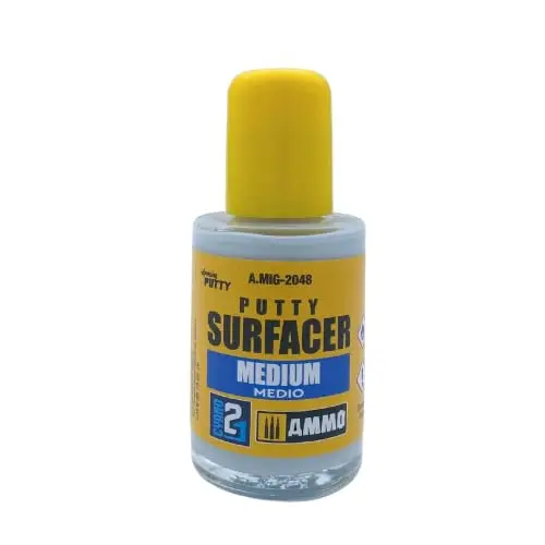 Surfacer Putty 30 ml by Glue Colle21/ Ammo Mig - Colle spéciale modélisme et maquettes, conçue pour obtenir des joints invisibles et une finition haute qualité sur plastique et résine. 🛠️✨