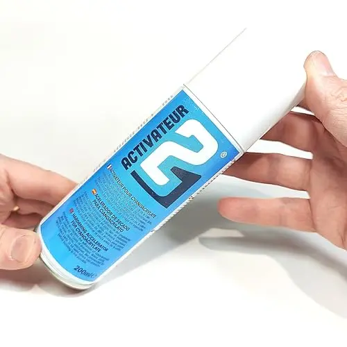 🧪 KIT ACTI BLACK Super Glue Colle21 – Colle Cyanoacrylate Noire + Activateur Spray 200ml – Colle Extra-Forte Multi-Usages Idéale pour le modélisme, le bricolage créatif et les réparations techniques exigeantes .🛠️