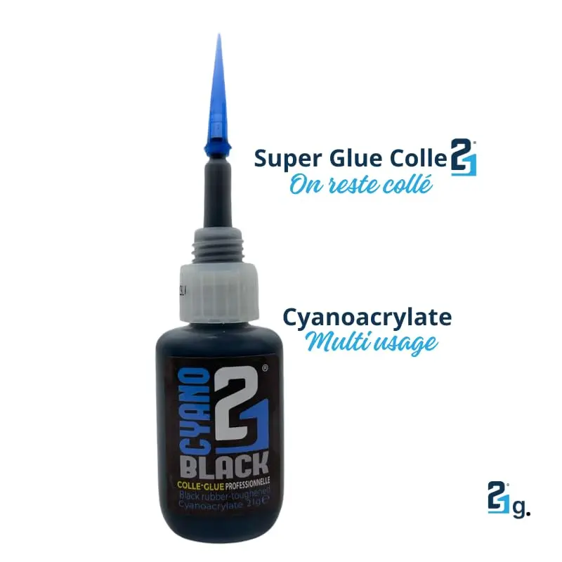 🧪 KIT ACTI BLACK Super Glue Colle21 – Colle Cyanoacrylate Noire + Activateur Spray 200ml – Colle Extra-Forte Multi-Usages Idéale pour le modélisme, le bricolage créatif et les réparations techniques exigeantes .🛠️