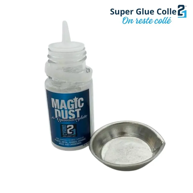 🧪 Kit Base Superglue Colle21 – 1 Colle Cyanoacrylate Colle21 + 1 Poudre de Verre MagicDust21 + 3 Éponges Abrasives Lime21 - Produit pour bricolage & modélisme, pour des finitions parfaites ! ✨🔧