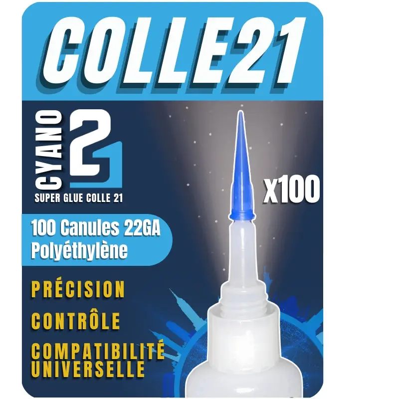 ✨ 100 Canules de Précision en Polyéthylène 22GA By Colle21 – Canules professionnelle de précision pour le Bricolage & Modélisme ! ✨🔆