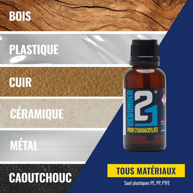 🚀 DEBONDER21 by Colle21 – Dissolvant pour Colle Cyanoacrylate | Enlève Facilement la Colle Cyanoacrylate pour des Finitions Impeccables